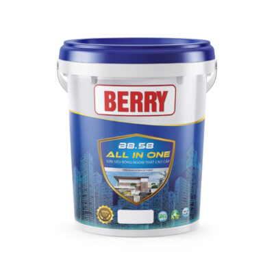 BERRY-ALL IN ONE: Sơn siêu bóng ngoại thất cao cấp – B8.58 - 20Kg