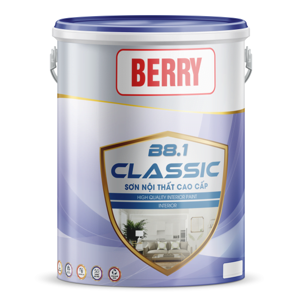 BERRY: Sơn nội thất cao cấp - B8.1 - 6Kg