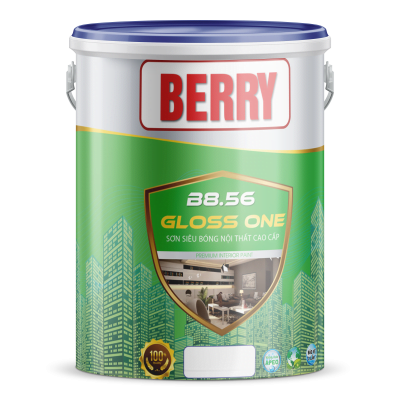 BERRY-GLOSS ONE: Sơn siêu bóng nội thất cao cấp - B8.56 - 5Kg