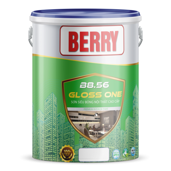 BERRY-GLOSS ONE: Sơn siêu bóng nội thất cao cấp - B8.56 - 5Kg