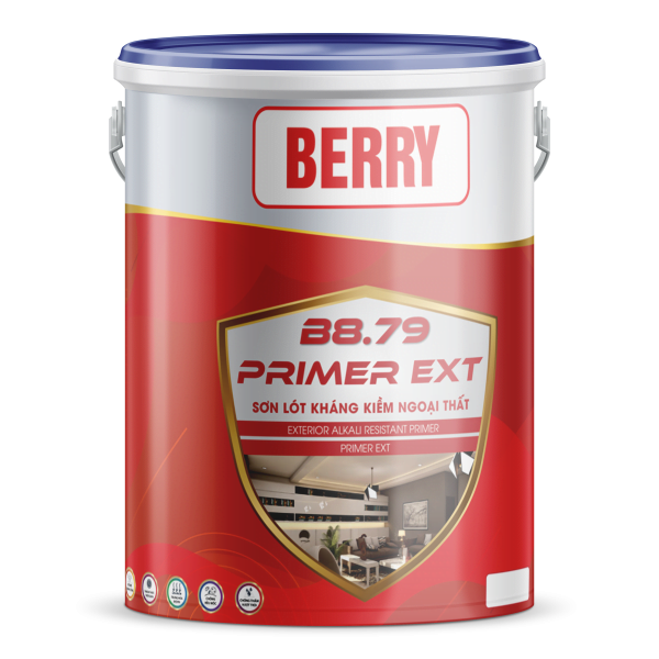 BERRY-PRIMER.EXXT: Sơn lót kháng kiềm ngoại thất - B8.79 - 5.7Kg