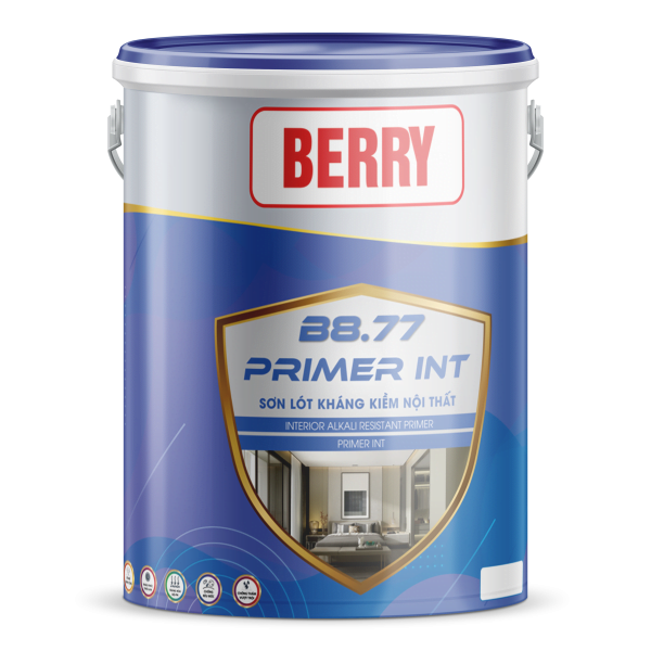 BERRY-PRIMER.INT: Sơn lót kháng kiềm nội thất - B8.77 - 5.7Kg