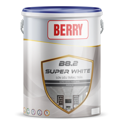 BERRY SUPER WHITE: Sơn siêu trắng trần - B8.2 - 6Kg